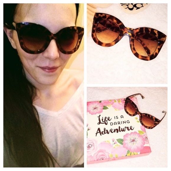 Restock🎉HP Boutique Tortoise Oversized Sunglasses - Picture 6 of 8